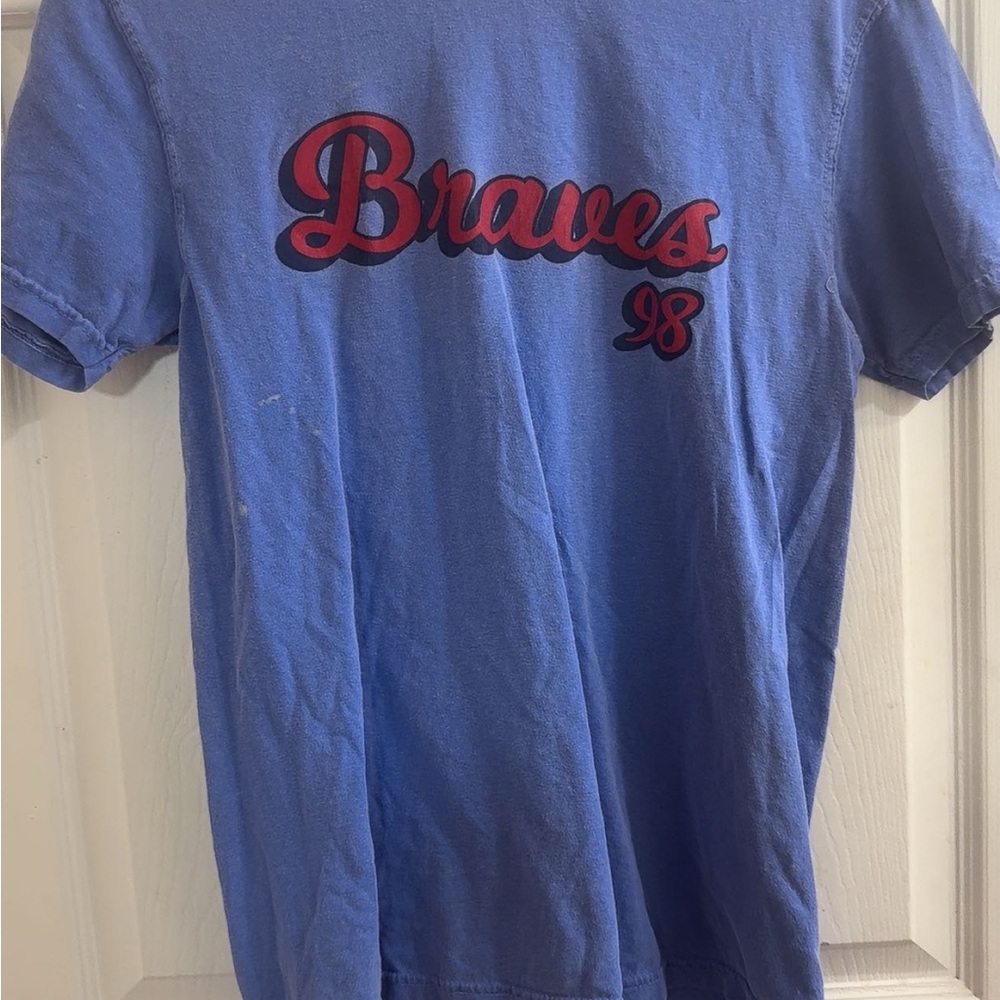 Comfort Colors Blue Tee with Red Accents Morgan Wallen t